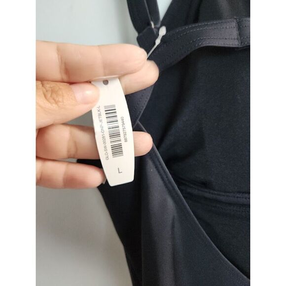 NWT Adore Me Black High Neck Open Front/Racer Back 1 Piece Swimsuit size Large - Picture 6 of 6